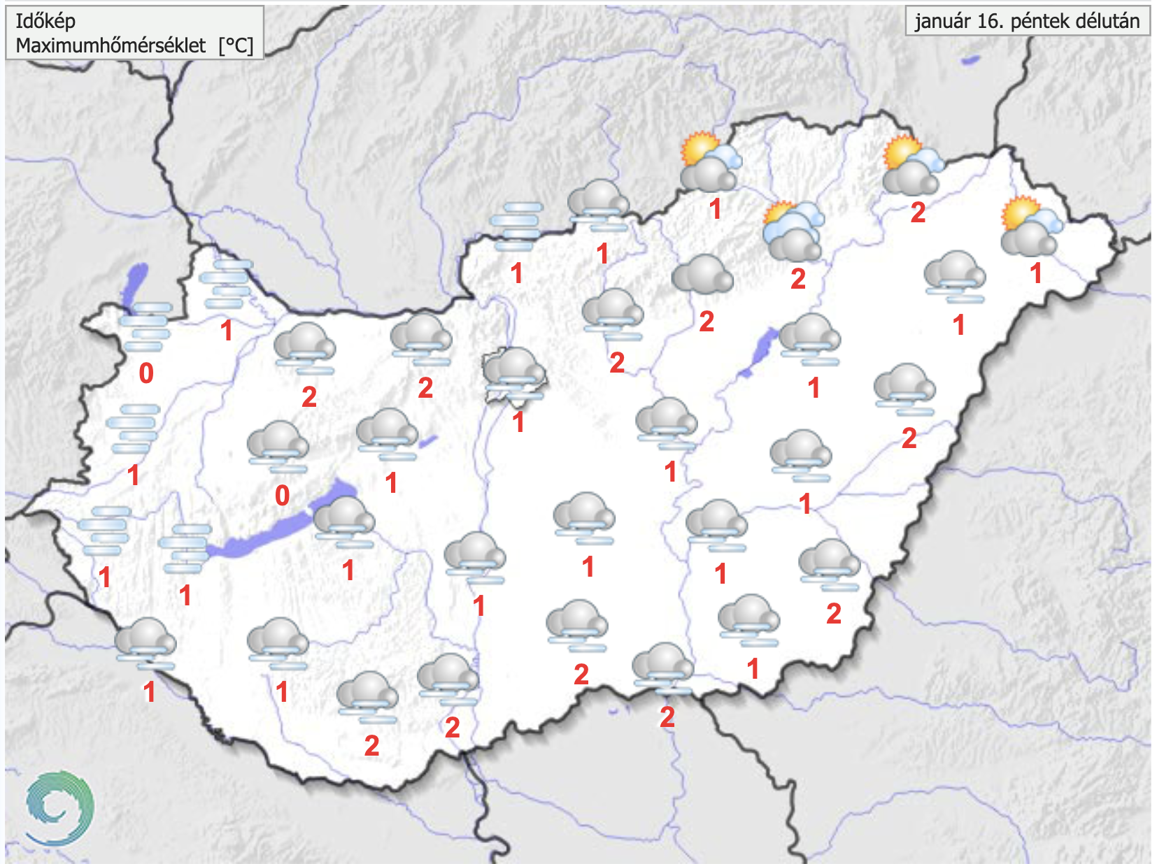 Borult, párás idő várható országszerte