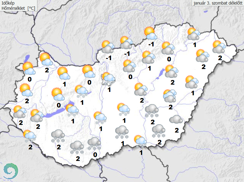 Széllel kísért, változékony téli nap várható