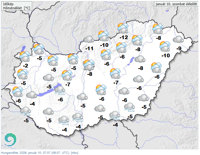 Ma este újabb hidegfront érkezik