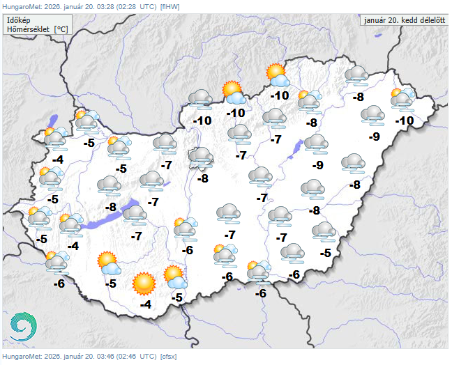 Fokozatosan csökken a rétegfelhőzet