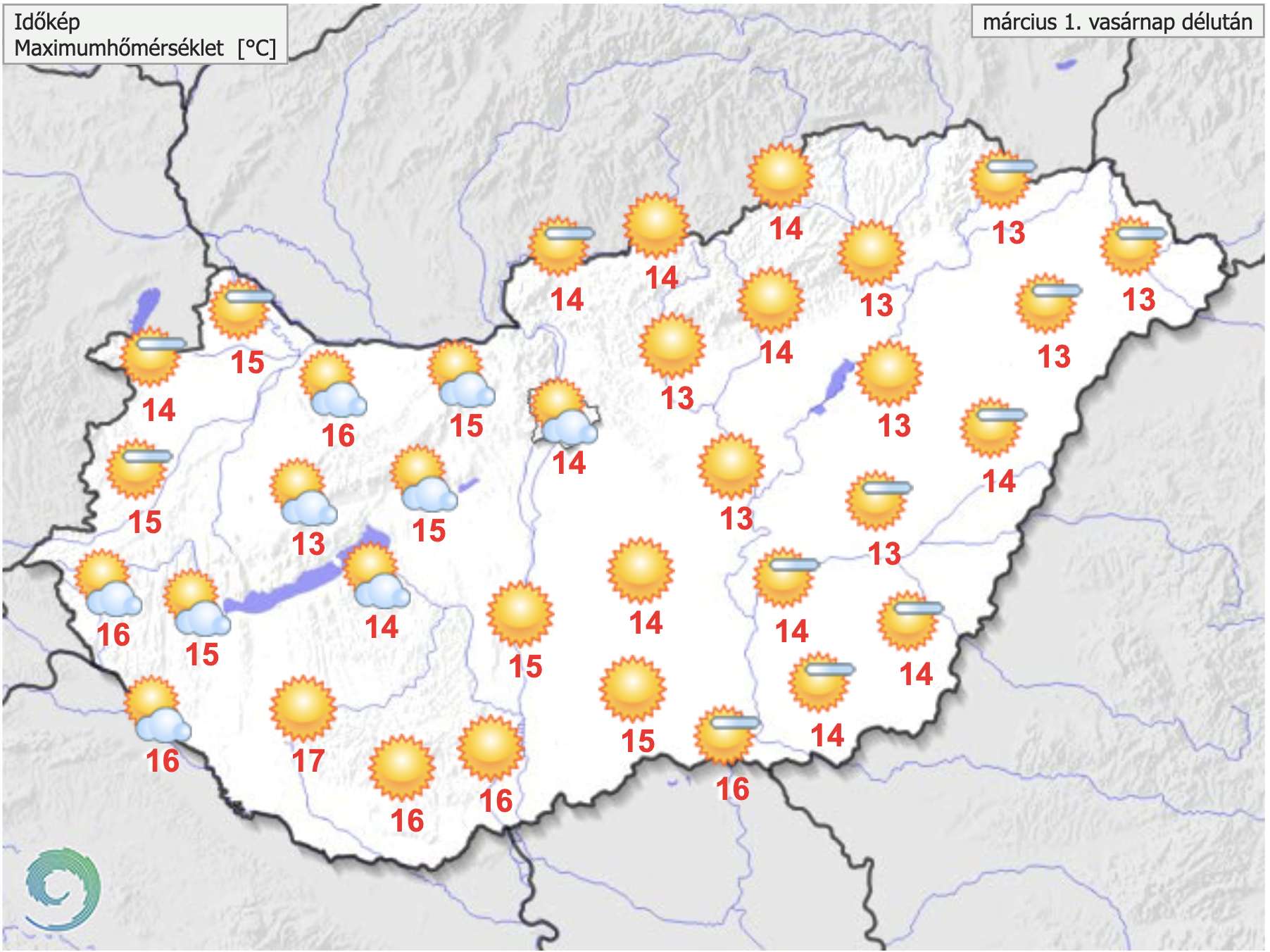 Napos, enyhe idő várható a mai napon