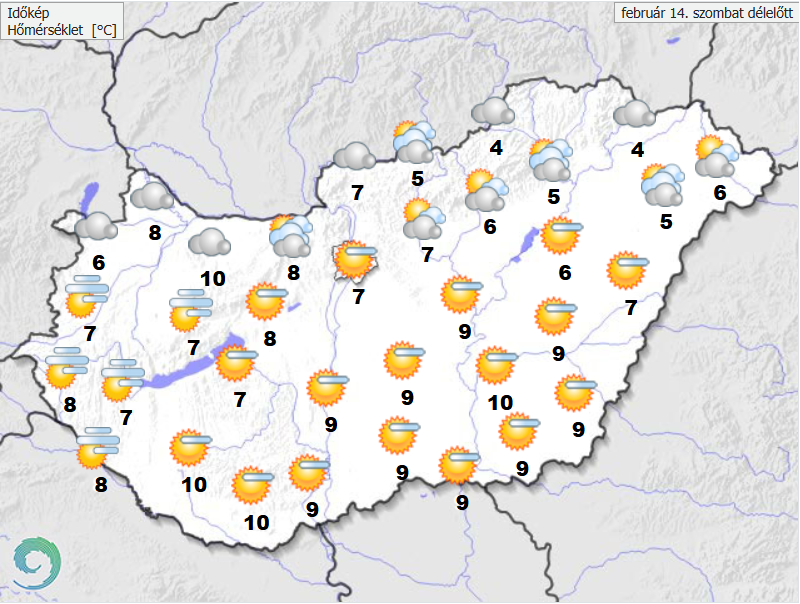 Fátyolfelhők és élénkülő szél várható mára