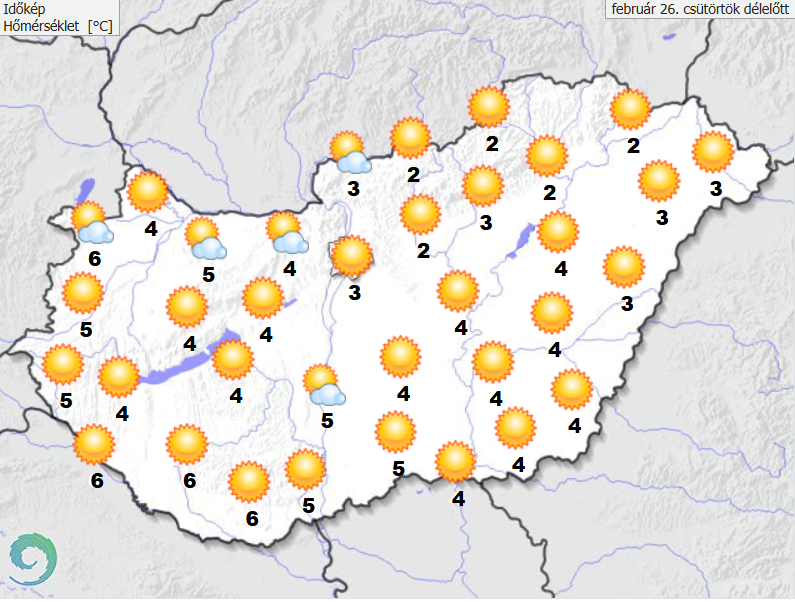 Napos, csapadékmentes délután várható