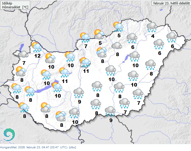 Mindenhol eshet az országban