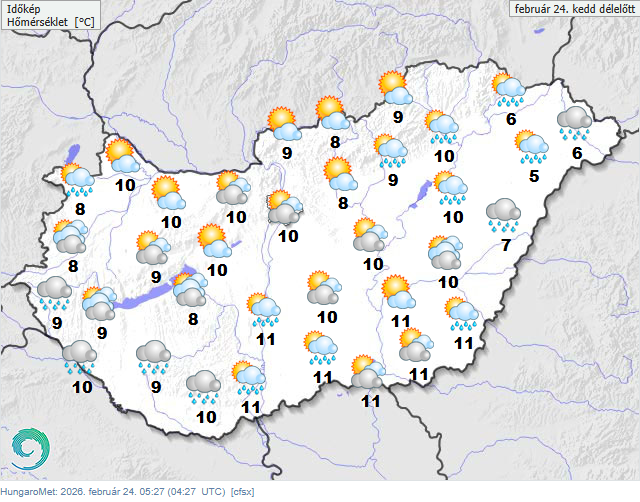 Elvonul felőlünk a csapadékzóna